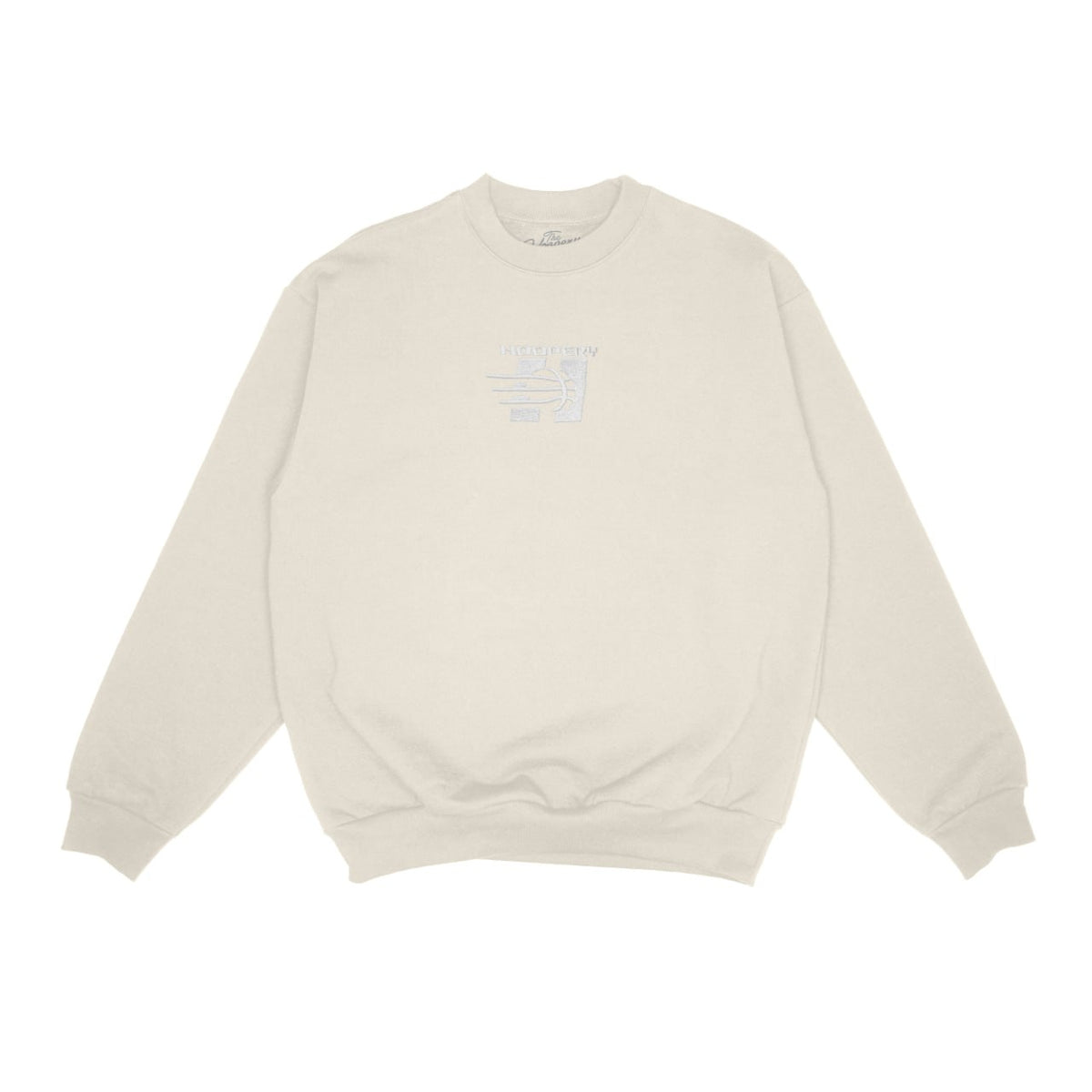 Embroidered 'OOP' Crewneck - Creme